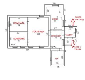 Дом 75м², 1-этажный, участок 7 сот.