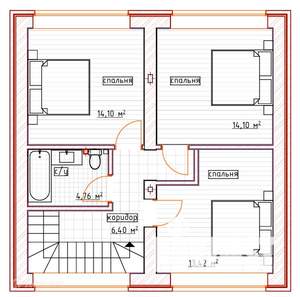 Дом 111м², 2-этажный, участок 10 сот.