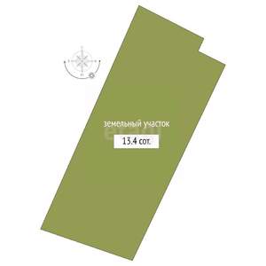 Дом 47м², 1-этажный, участок 13 сот.