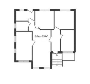 Дом 120м², 1-этажный, участок 10 сот.