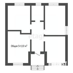 Дом 110м², 1-этажный, участок 10 сот.