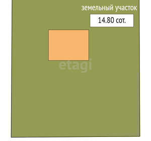 Дом 98м², 1-этажный, участок 15 сот.  