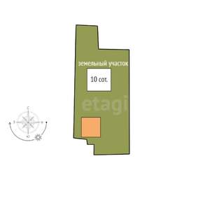 Дом 120м², 1-этажный, участок 10 сот.  