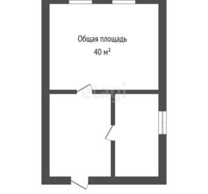 Дом 40м², 1-этажный, участок 8 сот.  