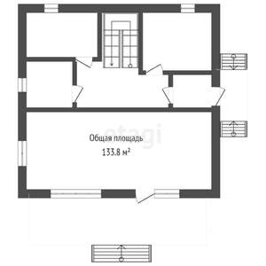 Дом 134м², 3-этажный, участок 5 сот.  