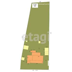 Дом 103м&sup2;, 1-этажный, участок 12 сот.  