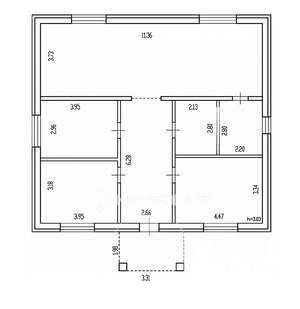 Дом 116м², 1-этажный, участок 10 сот.  