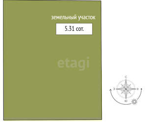 Дом 49м², 2-этажный, участок 6 сот.  