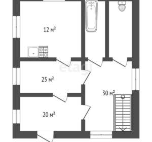 Дом 174м², 2-этажный, участок 8 сот.  