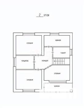 Дом 185м², 2-этажный, участок 5 сот.  