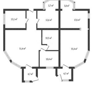 Дом 168м&sup2;, 2-этажный, участок 11 сот.  