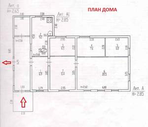 Дом 70м&sup2;, 1-этажный, участок 10 сот.  