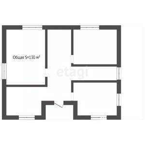 Дом 130м², 1-этажный, участок 8 сот.  