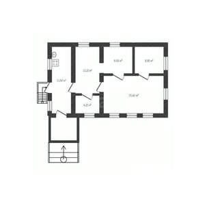 Дом 75м², 1-этажный, участок 4 сот.  