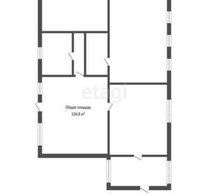 Дом 105м&sup2;, 1-этажный, участок 11 сот.  