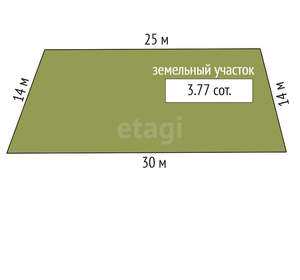 Дача 12м², 2-этажный, участок 4 сот.  