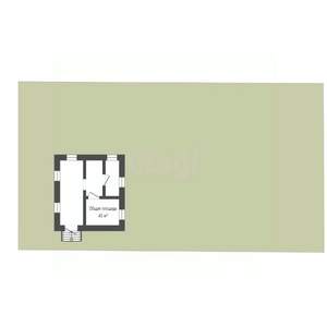 Дом 44м², 1-этажный, участок 6 сот.  