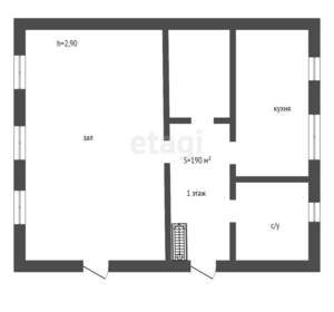Дом 190м², 2-этажный, участок 10 сот.  