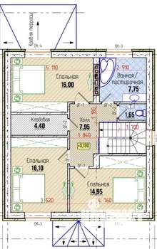 Дом 170м², 2-этажный, участок 5 сот.  