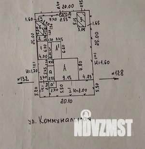Дом 72м², 1-этажный, участок 6 сот.  