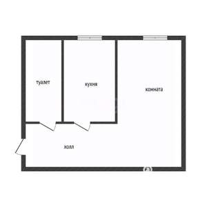 1-к квартира, на длительный срок, 31м2, 4/5 этаж