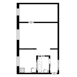 2-к квартира, на длительный срок, 45м2, 3/5 этаж