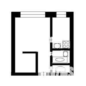1-к квартира, на длительный срок, 30м2, 4/5 этаж