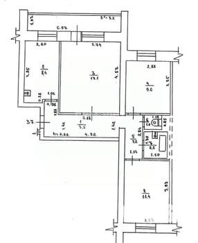 3-к квартира, на длительный срок, 76м2, 2/9 этаж