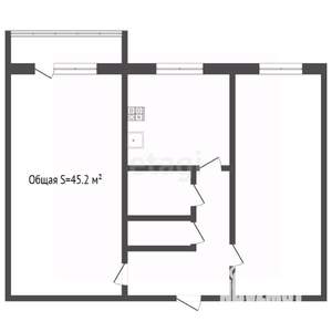 2-к квартира, на длительный срок, 45м2, 3/5 этаж