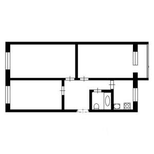 3-к квартира, на длительный срок, 63м2, 5/5 этаж