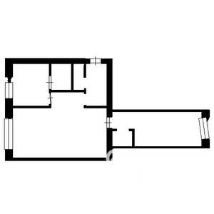 2-к квартира, на длительный срок, 45м2, 3/6 этаж
