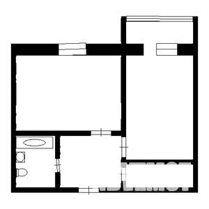 1-к квартира, на длительный срок, 30м2, 2/5 этаж