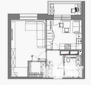 1-к квартира, на длительный срок, 38м2, 8/10 этаж