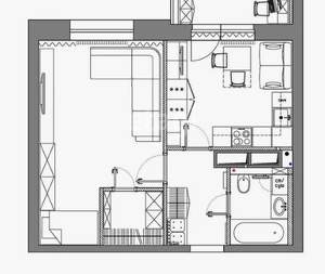1-к квартира, на длительный срок, 38м2, 8/10 этаж