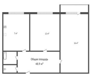 2-к квартира, на длительный срок, 60м2, 10/17 этаж