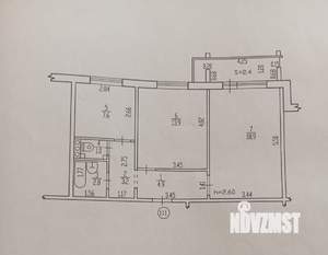 2-к квартира, на длительный срок, 52м2, 8/10 этаж