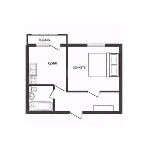 1-к квартира, на длительный срок, 35м2, 4/10 этаж