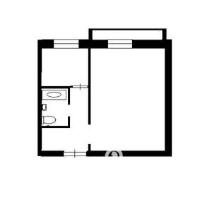 1-к квартира, на длительный срок, 33м2, 3/3 этаж