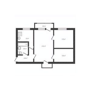 3-к квартира, на длительный срок, 49м2, 2/5 этаж