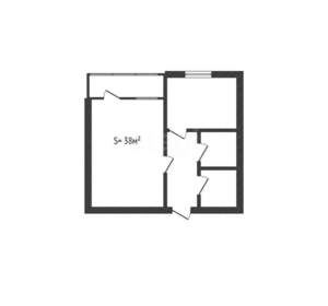 1-к квартира, на длительный срок, 38м2, 14/16 этаж