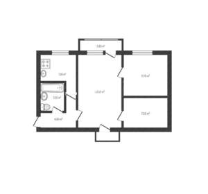 3-к квартира, на длительный срок, 49м2, 2/5 этаж