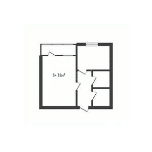 1-к квартира, на длительный срок, 38м2, 14/16 этаж