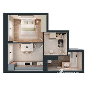 1-к квартира, вторичка, 28м2, 2/16 этаж