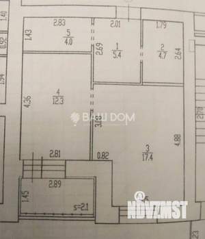 1-к квартира, вторичка, 46м2, 11/17 этаж
