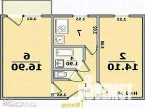 2-к квартира, вторичка, 45м2, 2/5 этаж
