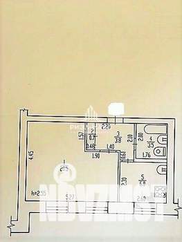 1-к квартира, вторичка, 34м2, 2/9 этаж