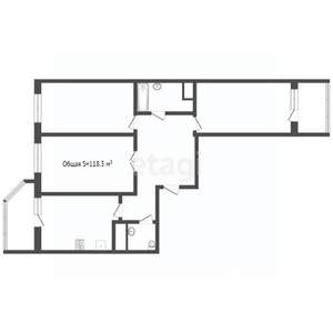 3-к квартира, вторичка, 117м2, 4/16 этаж