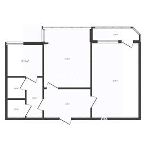 2-к квартира, вторичка, 61м2, 3/10 этаж