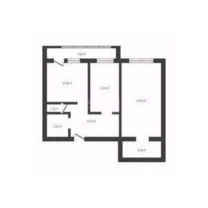 2-к квартира, вторичка, 60м2, 9/10 этаж