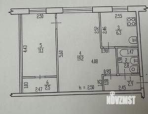 2-к квартира, вторичка, 45м2, 1/5 этаж